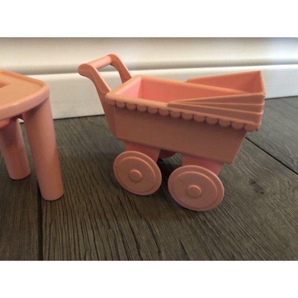 Vintage Playskool Pink Dollhouse Furniture - Picture 4 of 8